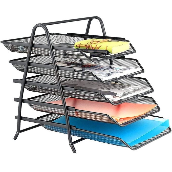 Mesh Document File Tray 5-Tier